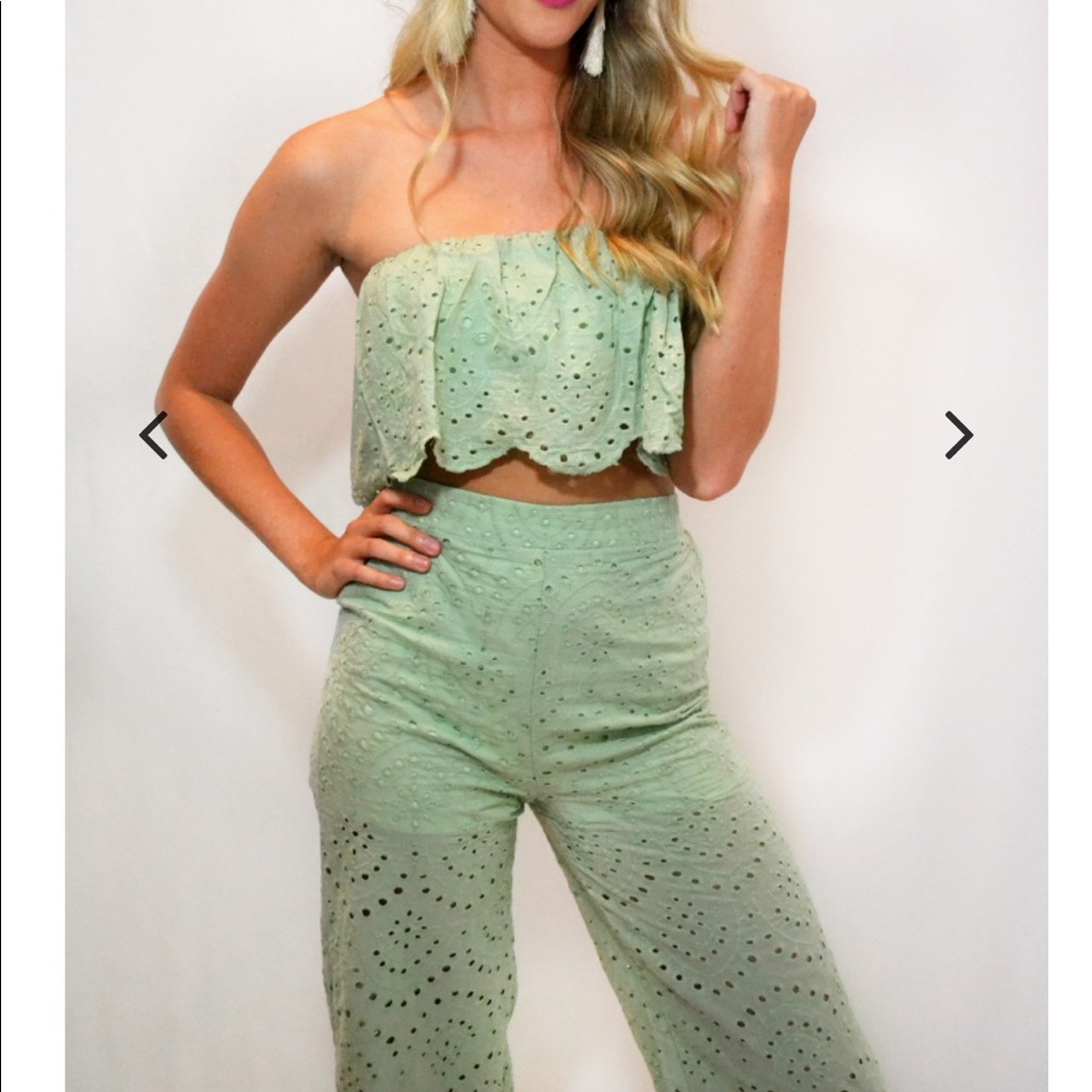 Mint green 2 piece set